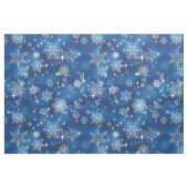 Snowflakes Pattern Blue ID846 Canvas tas Stof (Fat Quarter)