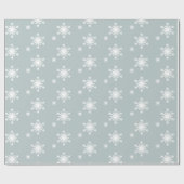Snowflakes Pattern Holiday Cadeaupapier (Vlak)