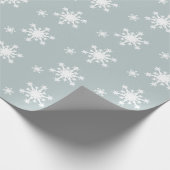 Snowflakes Pattern Holiday Cadeaupapier (Hoek)