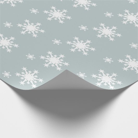Snowflakes Pattern Holiday Cadeaupapier (Hoek)