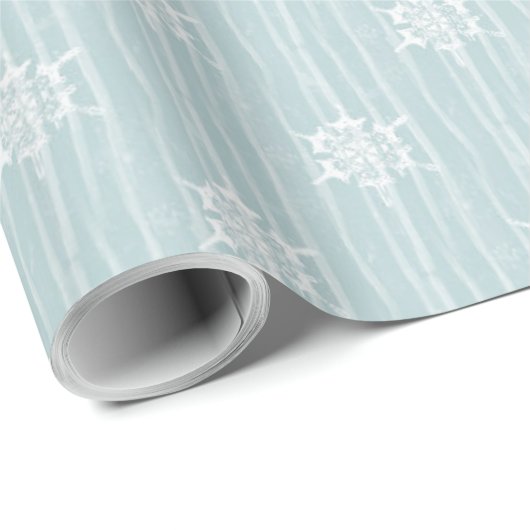 Snowflakes Pattern-Kerstfeestdag Cadeaupapier (Rol Hoek)