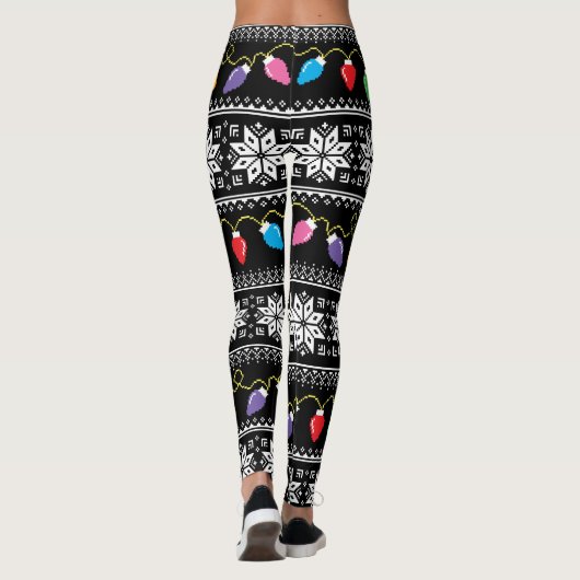 Snowflakes Pattern Leggings (Achterkant)