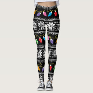 Snowflakes Pattern Leggings