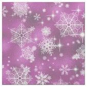 Snowflakes Pattern Orchid Pink ID846 Stof (Swatch)