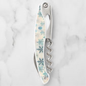  Snowflakes Pattern - Waiter's Corkschroef Kurkentrekker (Achterkant)