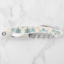  Snowflakes Pattern - Waiter's Corkschroef Kurkentrekker