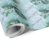 Snowflakes patterned gift wrap cadeaupapier (Rol Hoek)