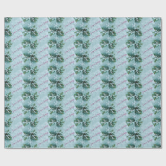 Snowflakes patterned gift wrap cadeaupapier
