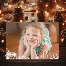 Snowflakes Peace Foto met kerstfeestdag