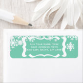 Snowflakes Peace Return Address Labels (Insitu)