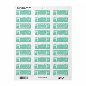 Snowflakes Peace Return Address Labels (Full Sheet)