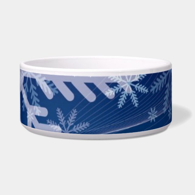 Snowflakes Pet Bowl Voerbakje (Voorkant)