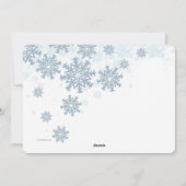 Snowflakes Photo Holiday Greep Card Feestdagenkaart (Achterkant)