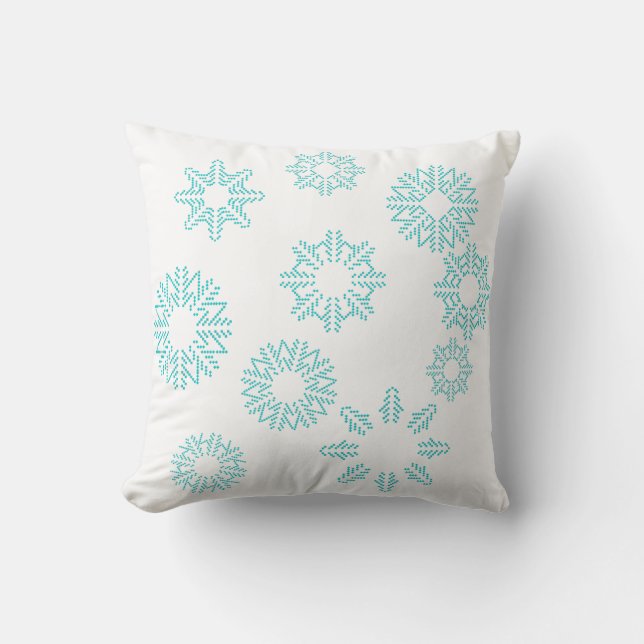 Snowflakes Pillow Kussen (Voorkant)