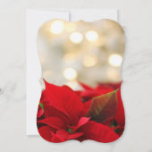Snowflakes, Poinsettia Company kerst Party Kaart (Achterkant)