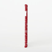 Snowflakes Red Case Samsung Galaxy Hoesje (Rechterkant)