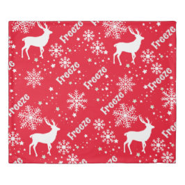 snowflakes red Christmas