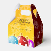 Snowflakes Red & Gold Bedankdoosjes (Achterkant)