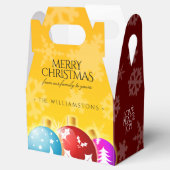 Snowflakes Red & Gold Bedankdoosjes (Geopend)