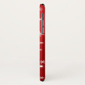 Snowflakes Red Holiday Case-Mate iPhone Case (Achterkant/links)