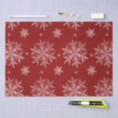 Snowflakes Red Holiday Kerstmis Tissuepapier (Craft)