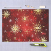 Snowflakes Red Xmas kerstcadeaus Tissuepapier (Craft)