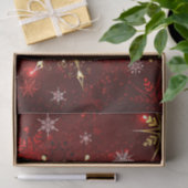 Snowflakes Red Xmas kerstcadeaus Tissuepapier (Geschenk)