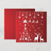Snowflakes, rendieren, voor de zoete kerstboom (Voorkant / Achterkant)