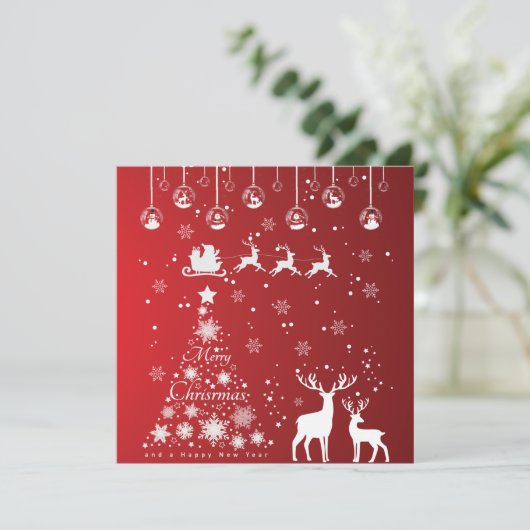 Snowflakes, rendieren, voor de zoete kerstboom (Staand voorkant)