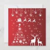 Snowflakes, rendieren, voor de zoete kerstboom (Voorkant)