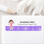 Snowflakes retouradres etiket (Insitu)