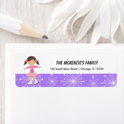 Snowflakes retouradres etiket (Insitu)