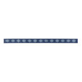 Snowflakes Ribbon Satijnen Lint (Voorkant)