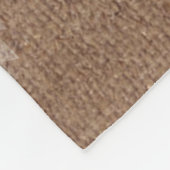 Snowflakes Robuuste stijl Faux Burlap Chic Holiday Fleece Deken (Hoek)