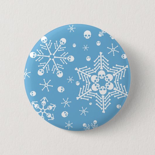 Snowflakes Ronde Button 5,7 Cm (Voorkant)