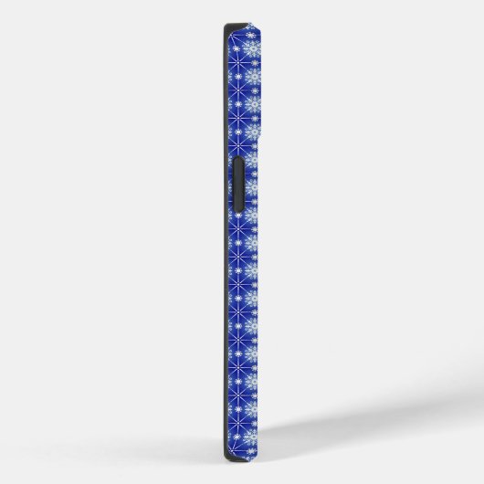 Snowflakes Royal Blue Phone Case (Achterkant / Rechts)
