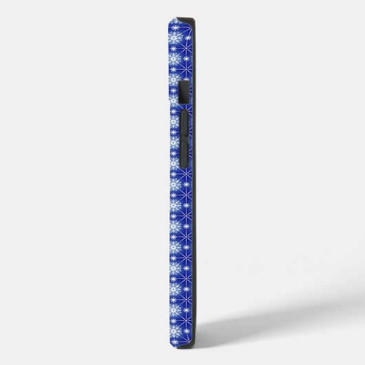 Snowflakes Royal Blue Phone Case (Achterkant / Links)