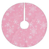 Snowflakes Roze Kerstboom Rok (Voorkant)