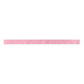 Snowflakes Roze Satijnen Lint (Voorkant)