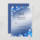 Snowflakes RSVP (Voorkant / Achterkant)