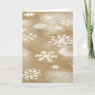 Snowflakes Rustige zakelijke blanco feestdagen ker Kaart