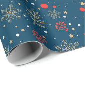 Snowflakes, sars, Planten van Floral Cadeaupapier (Rol Hoek)