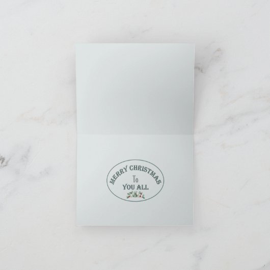 Snowflakes, sierplanten, vers wit met kerstbomen feestdagen kaart (Binnen)