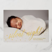 Snowflakes Silent Night Prettige feestdagen Baby F (Voorkant)