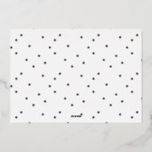 Snowflakes Silent Night Prettige feestdagen Baby F (Achterkant)