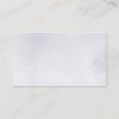 Snowflakes Silver Grey Baby shower Display Shower Informatiekaartje (Achterkant)