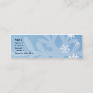 Snowflakes - Skinny Mini Visitekaartje