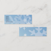 Snowflakes - Skinny Mini Visitekaartje (Voorkant / Achterkant)