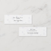 Snowflakes Skinny Visitekaartje Linnenpapier (Voorkant / Achterkant)