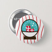 Snowflakes Sneeuwvlokken Cadeaus Snowglobe Ronde Button 5,7 Cm (Voorkant /achterkant)